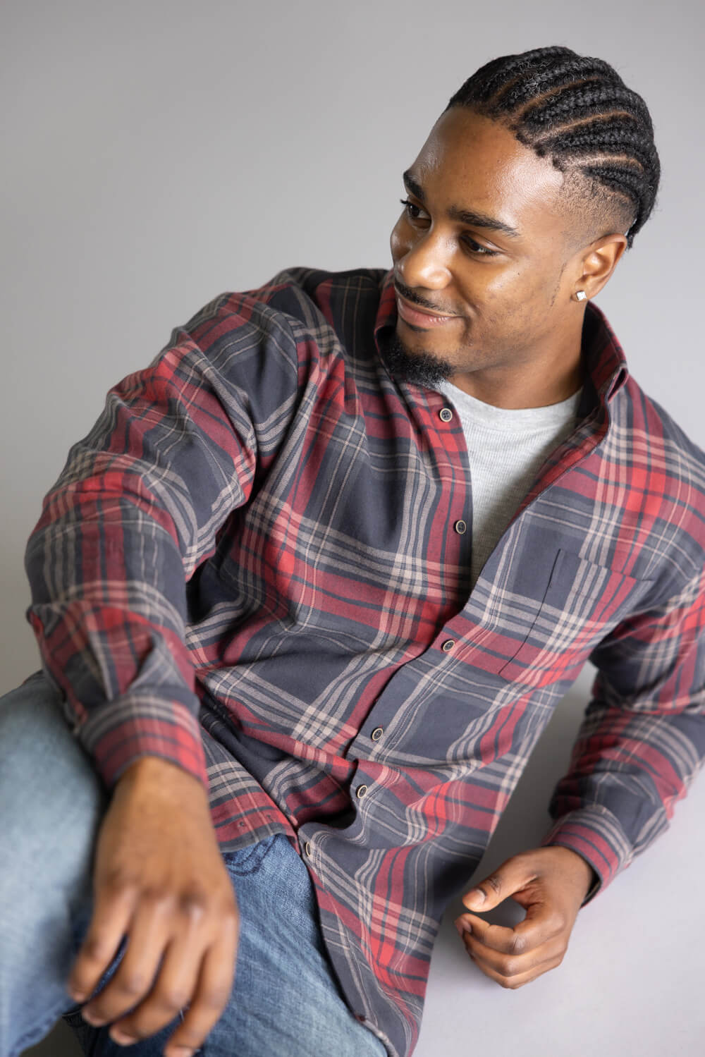 1897 Legends Flannel Shirt for Men in Red Multi Plaid