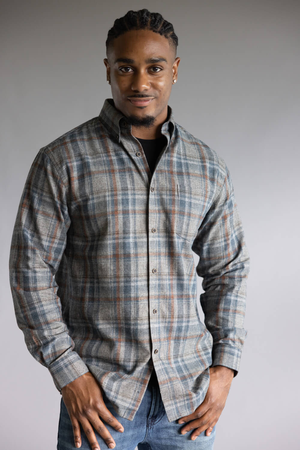 1897 Legends Flannel Shirt for Men in Tan Plaid