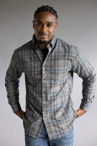 1897 Legends Flannel Shirt for Men in Tan Plaid