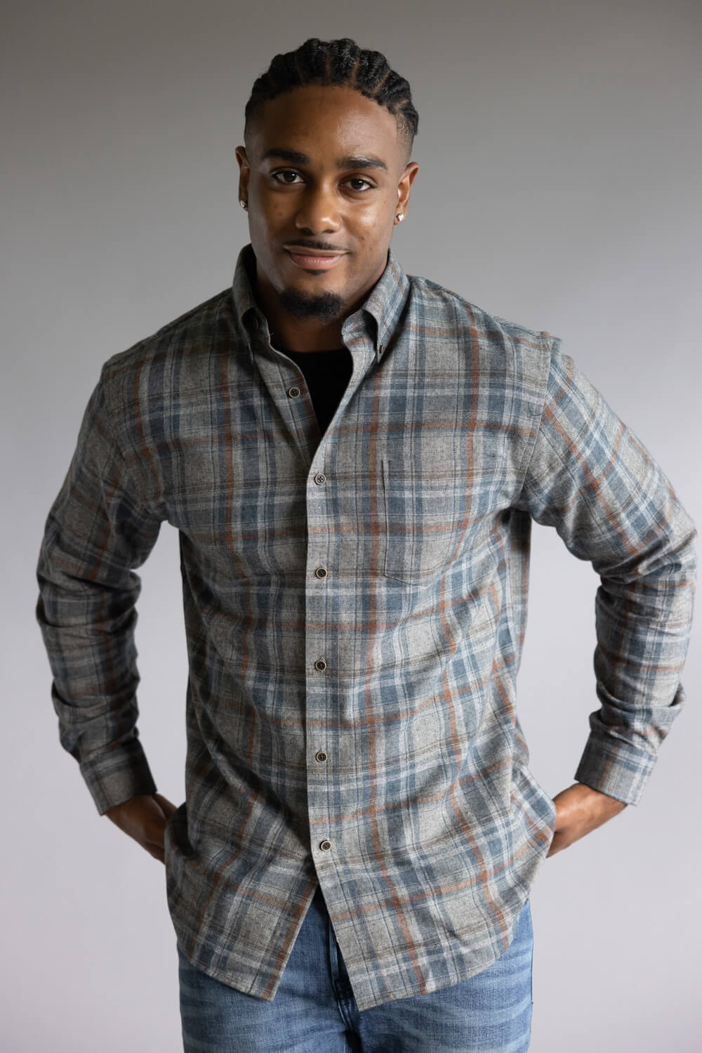 1897 Legends Flannel Shirt for Men in Tan Plaid