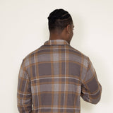 Stretch Brush Flannel for Men in Brown