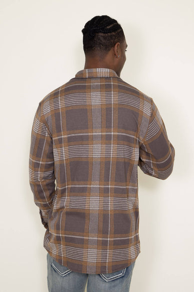 Stretch Brush Flannel for Men in Brown