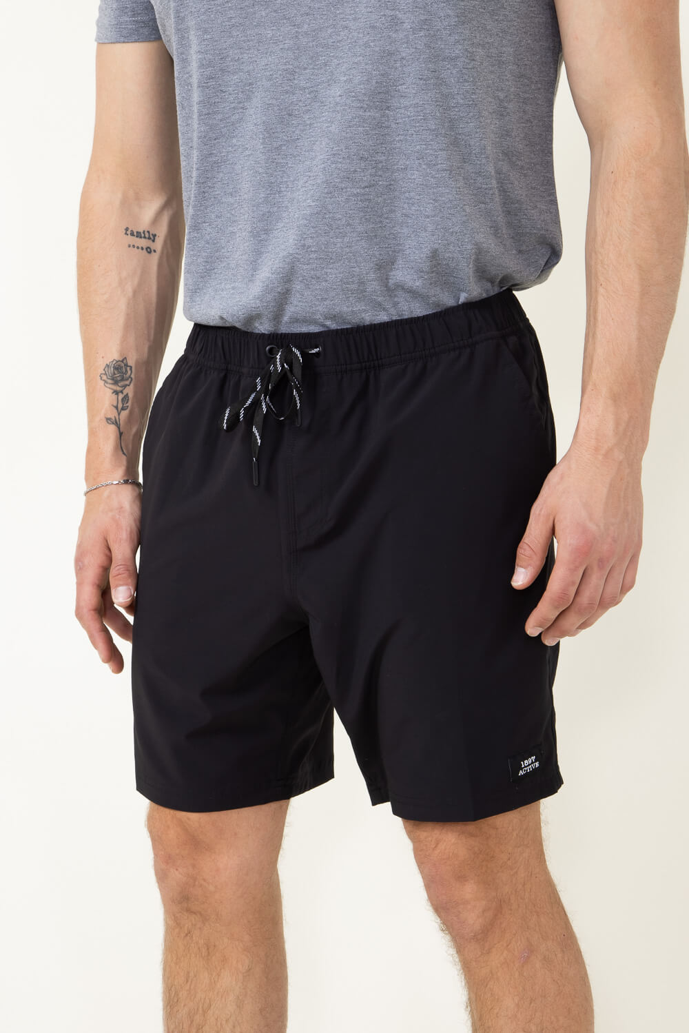 1897 Active Levitate Shorts for Men in Black 