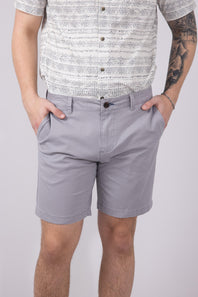 1897 Original 8" Heavy Wash Twill Shorts for Men in Light Grey
