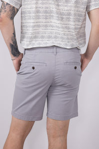 1897 Original 8" Heavy Wash Twill Shorts for Men in Light Grey