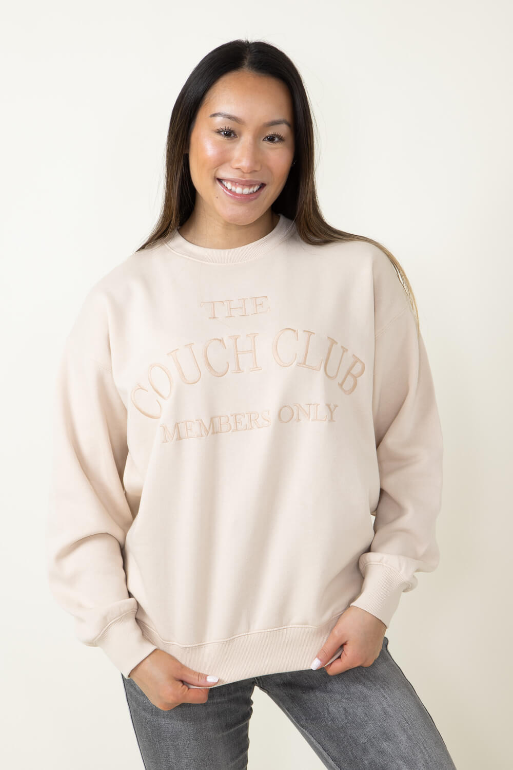 1897 Active The Couch Club Sweatshirt for Women in Cream