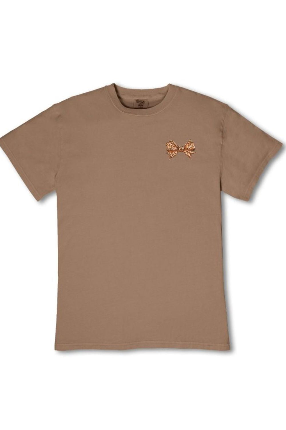 Simply Southern Youth Always In A Good Mood T-Shirt for Girls in Rawhide Brown