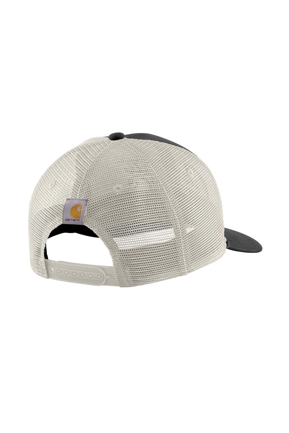 Carhartt Canvas Logo Patch Mesh Back Cap in Dark Gray