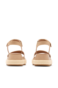 Sorel Sun Peak Platform Sandal for Women in Honest Beige