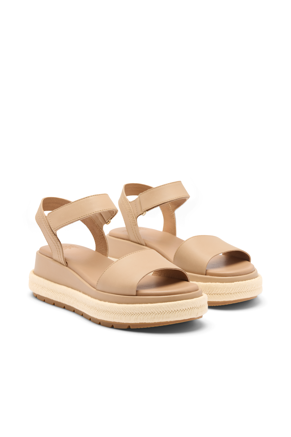 Sorel Sun Peak Platform Sandal for Women in Honest Beige