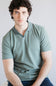 PX Johnny Collar Polo Shirt for Men in Seafoam