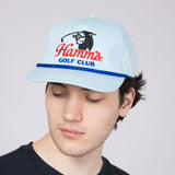American Needle Hamm's Golf Club Roscoe Hat for Men in Blue