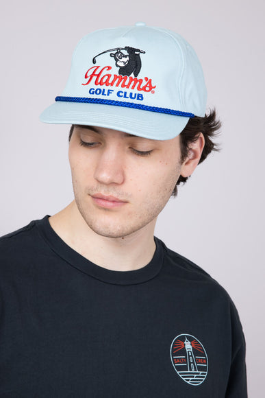 American Needle Hamm's Golf Club Roscoe Hat for Men in Blue