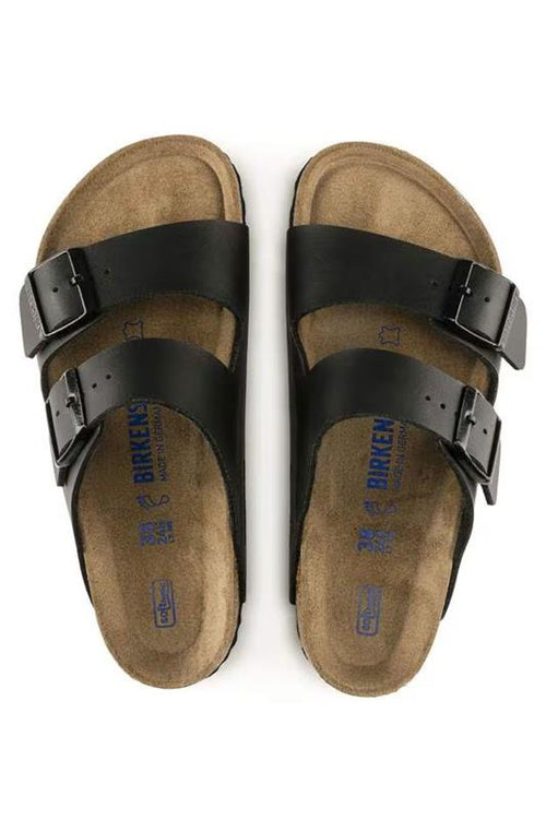 Birkenstock Arizona Soft Footbed Birko-Flor Sandals for Women in Black | 551251