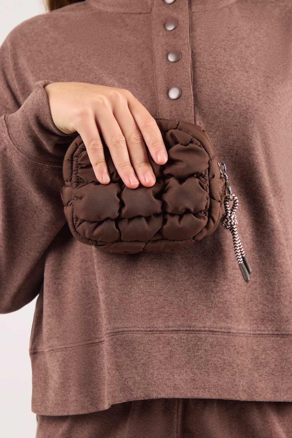 macthing bubble puffer bag