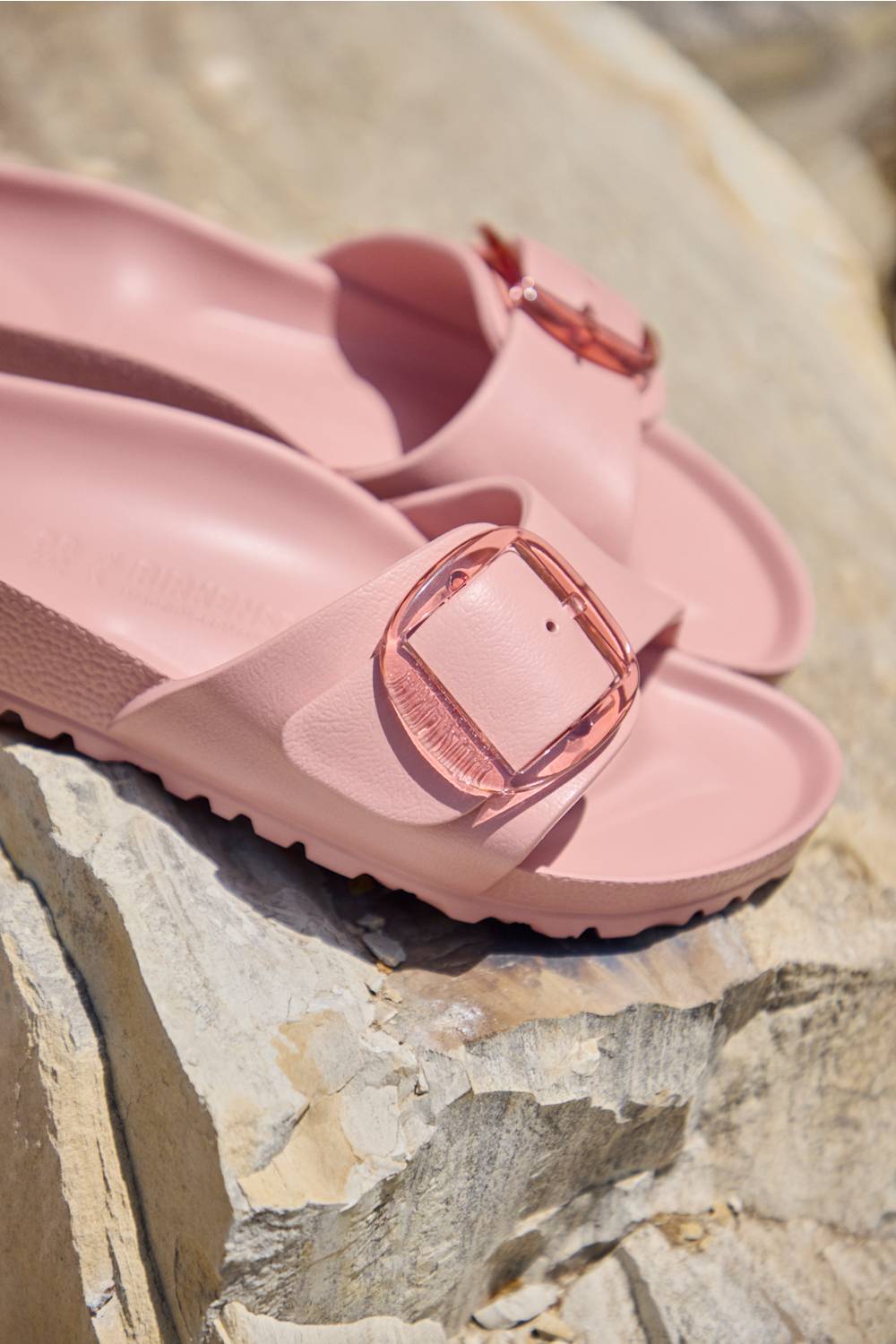 Birkenstock Madrid Big Buckle EVA Sandals for Women in Pink Clay