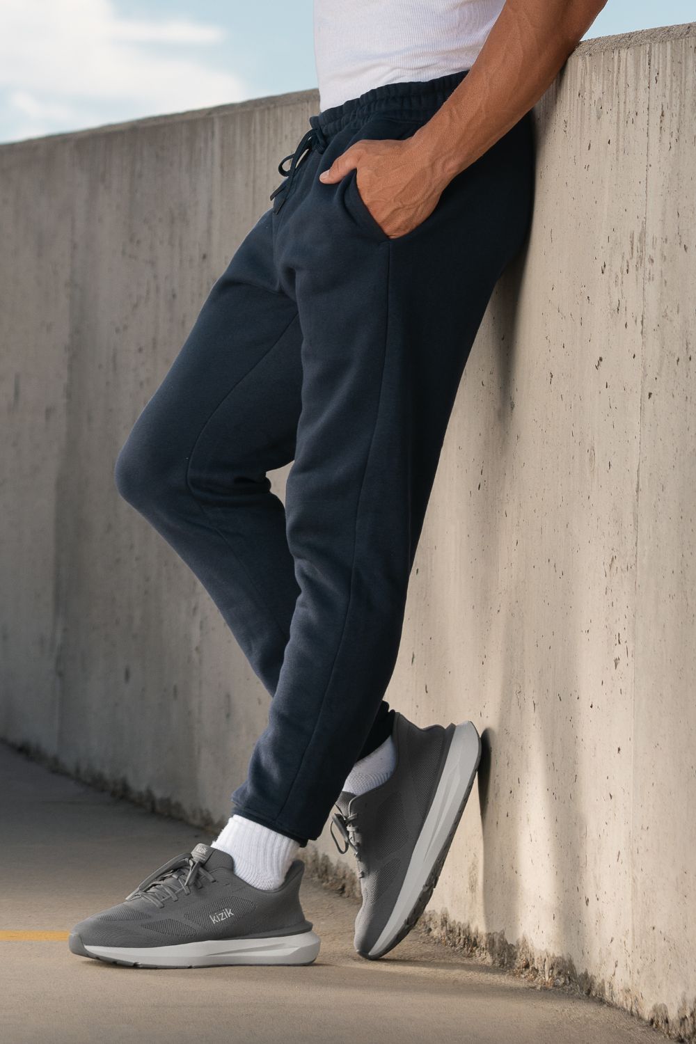 Kizik Athens 2 Knit Sneakers for Men in Grey