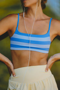 FP Movement Tighten Up Reversible Bra for Women in Riviera Blue Combo