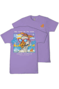 Simply Southern Silly Goose on the Loose T-Shirt for Women in Grape