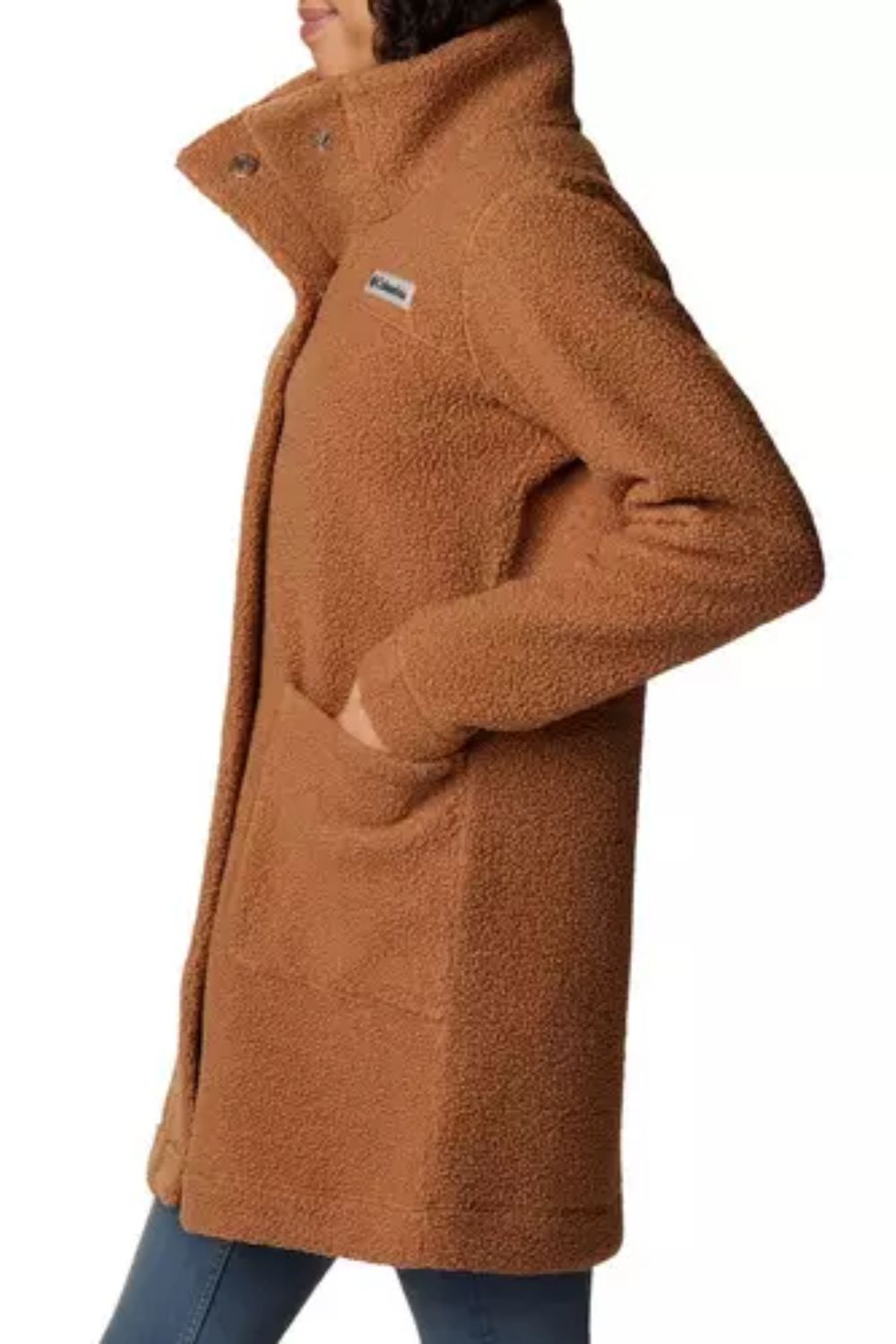 Columbia Panorama Long Fleece Jacket for Women in Camel Brown