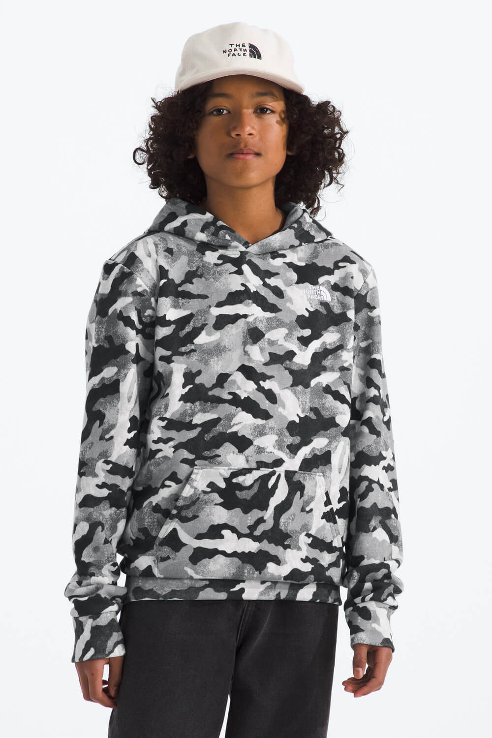 The North Face Teen Evolution Hoodie in Black Camo