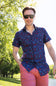 Lady Liberty Button Down for Men in Navy