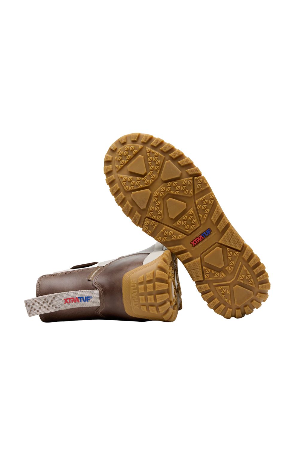 Xtratuf Leather Ankle Deck Boot for Women in Fossil/Stone