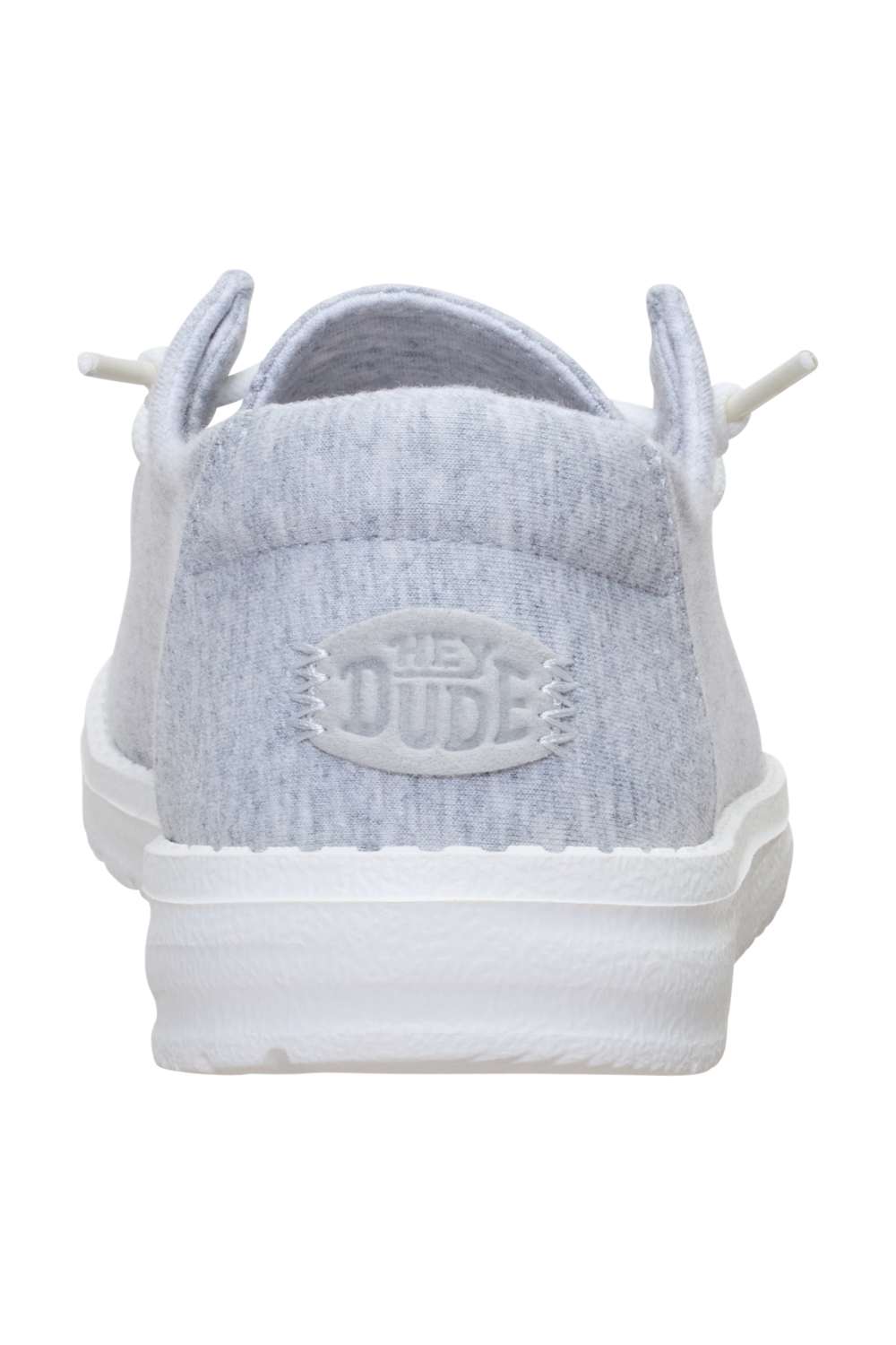 HEYDUDE Women’s Wendy Stretch Jersey Shoes in Light Grey