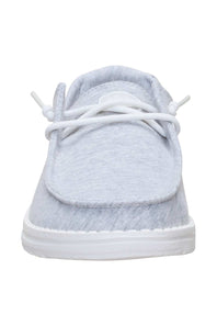HEYDUDE Women’s Wendy Stretch Jersey Shoes in Light Grey