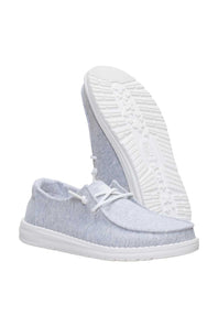 HEYDUDE Women’s Wendy Stretch Jersey Shoes in Light Grey