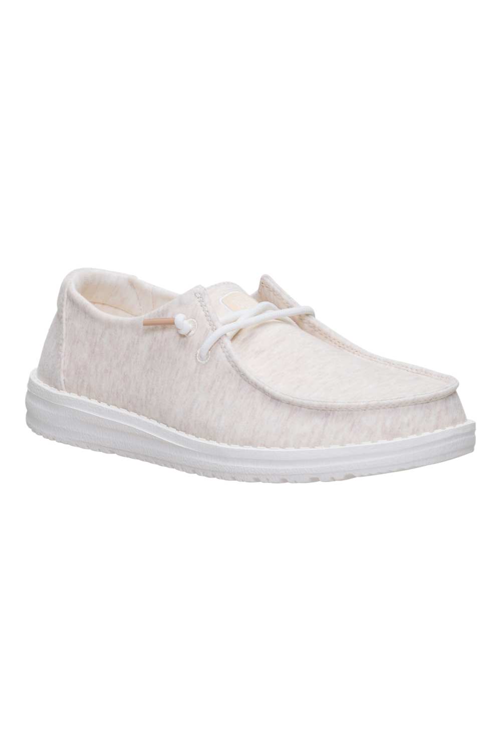 HEYDUDE Womens Wendy Stretch Jersey Shoes in Oatmeal | 45434-272