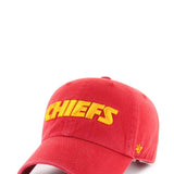'47 Kansas City Chiefs Script Clean Up Hat in Red 