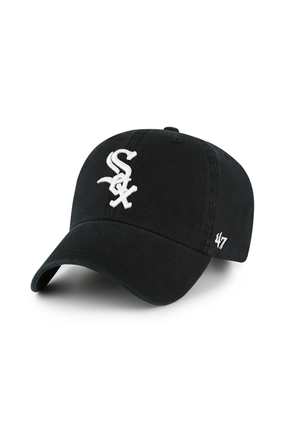 '47 White Sox Clean Up Hat in Black 