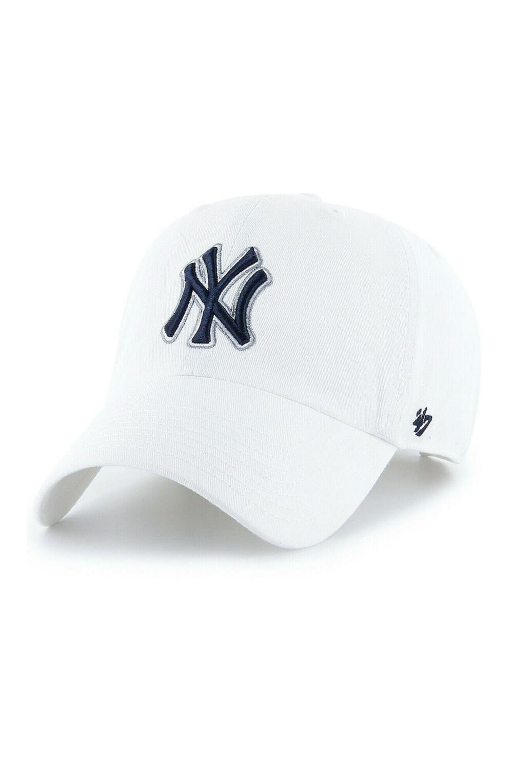 '47 New York Yankees Clean Up Hat in White/Navy