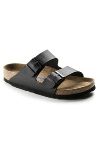 Birkenstock Arizona Soft Footbed Birko-Flor Sandals for Women in Black | 551251