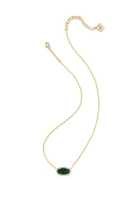 Kendra Scott Elisa Gold Pendant Necklace in Night Kyocera Opal | 9608802374