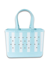 Simply Southern Simply Tote for Women in Stripe Sky