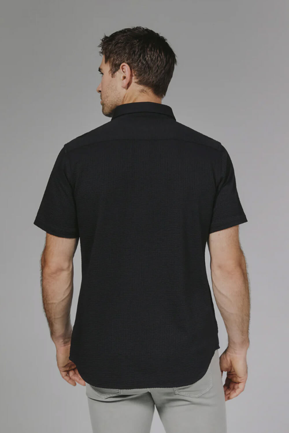 7Diamonds Bennet Short Sleeve Shirt for Men in Black