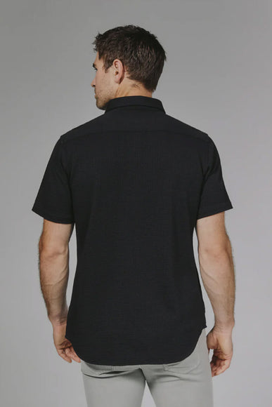 7Diamonds Bennet Short Sleeve Shirt for Men in Black