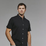7Diamonds Bennet Short Sleeve Shirt for Men in Black