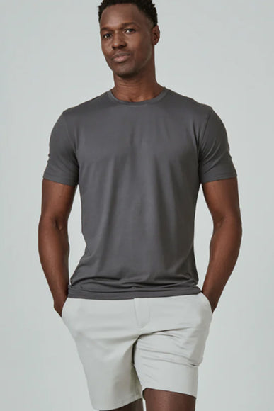 7Diamonds Core Crew T-Shirt for Men in Graphite