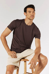 7Diamonds Core Crew T-Shirt for Men in Bordeaux