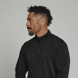 7Diamonds REV Quarter-Zip Pullover for Men in Black