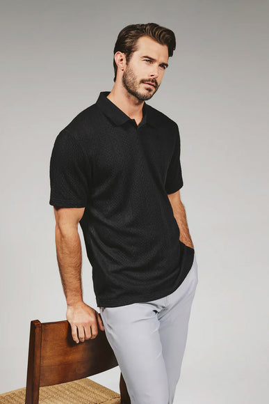 7Diamonds Zayne Sweater Polo for Men in Black