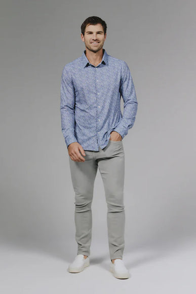 7Diamonds Prague Woven Shirt for Men in Blue