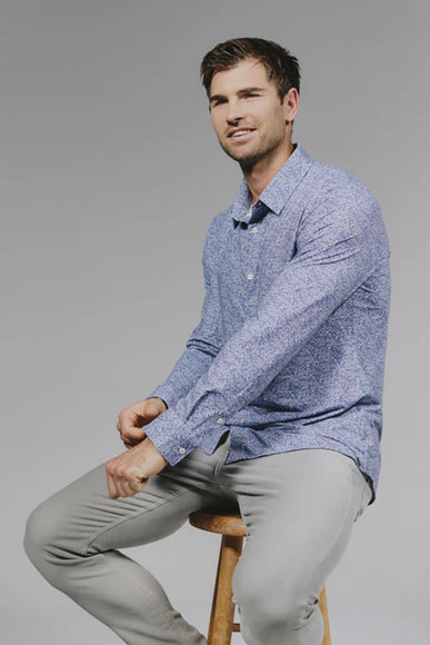 7Diamonds Prague Woven Shirt for Men in Blue