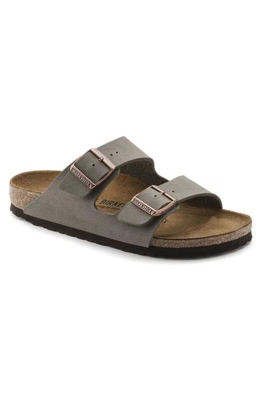 Birkenstock Arizona Birkibuc Sandals for Women in Stone | 151211