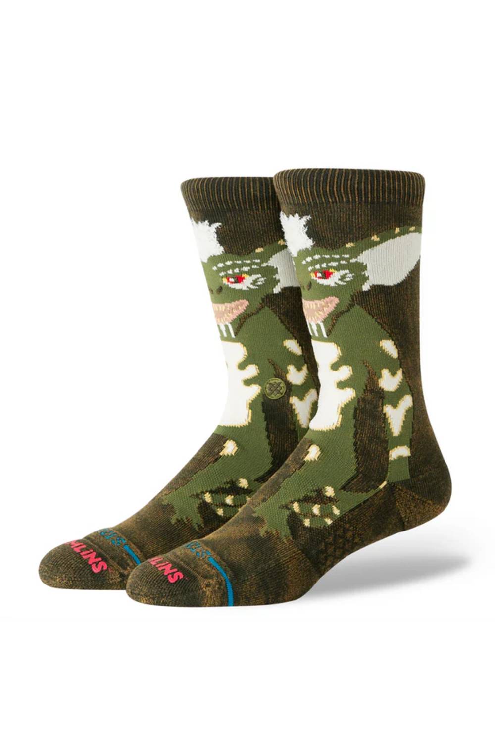 Stance Gremlins Crew Socks for Men in Green | A555C26STR-DNG DKGREEN