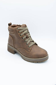 B52 Lace Up Bootie for Women in Cognac 