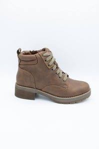  B52 Lace Up Bootie for Women in Cognac 